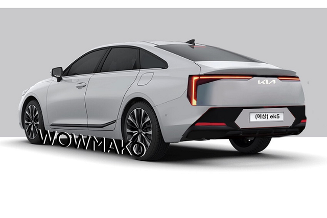 Kia K3 2024 lộ diện trên đường chạy thử, đậm chất "đàn anh” EV9 - Hình 3 Kia K3 2024 lo dien tren duong chay thu, dam chat