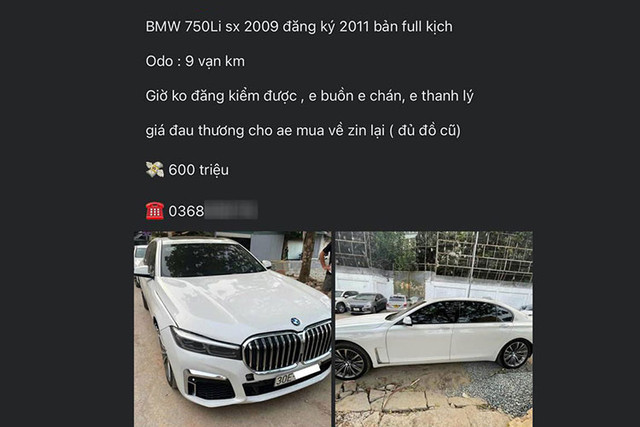 BMW 750Li 'chủ tịch' bán chỉ 600 triệu tại Hà Nội vì... một lý do - Hình 2 BMW 750Li 'chu tich' ban chi 600 trieu tai Ha Noi vi... mot ly do-Hinh-2