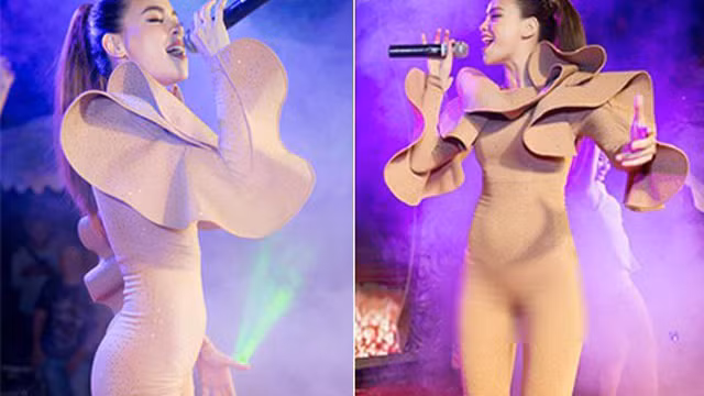Ho Ngoc Ha va nhung lan dien tong mau nude khien fan nam ran ran-Hinh-2