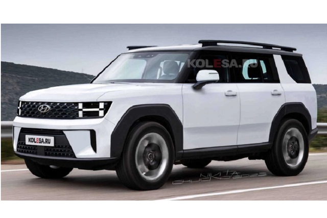 Bắt gặp Hyundai SantaFe 2024 chạy thử trên đường - Hình 8 Bat gap Hyundai SantaFe 2024 chay thu tren duong-Hinh-8