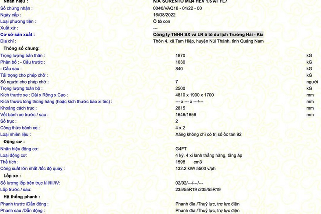 Kia Sorento HEV 2023 lộ diện tại Việt Nam - Hình 5 Kia Sorento HEV 2023 lo dien tai Viet Nam-Hinh-5