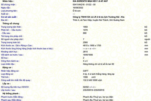 Kia Sorento HEV 2023 lộ diện tại Việt Nam - Hình 6 Kia Sorento HEV 2023 lo dien tai Viet Nam-Hinh-6