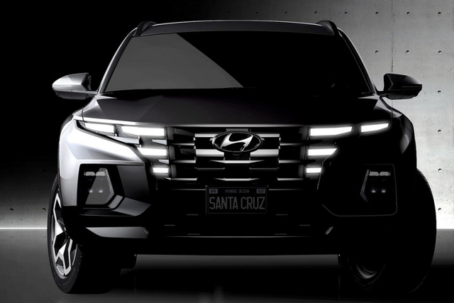 Lộ diện Hyundai Santa Cruz 2022 se ra mắt 15/4/2021 Lo dien Hyundai Santa Cruz 2022 se ra mat 15/4/2021