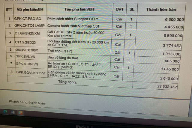 Khách bức xúc tố đại lý bán Honda City kiểu “bia kèm lạc” - Hình 5 Khach buc xuc to dai ly ban Honda City kieu “bia kem lac”-Hinh-5