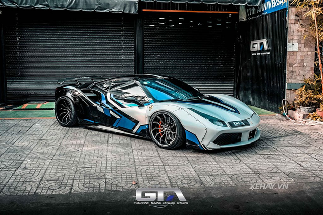 Ngắm bộ áo độc đáo của Ferrari 488 GTB Liberty Walk Ngam bo ao doc dao cua Ferrari 488 GTB Liberty Walk