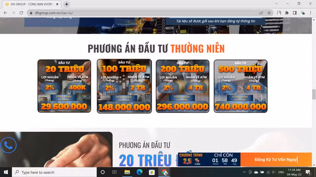 DH Group: Mo hinh dau tu BDS loi nhuan cao - 