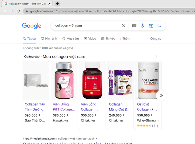 Tràn lan viên nén, nước uống collagen trên thị trường Tran lan vien nen, nuoc uong collagen tren thi truong