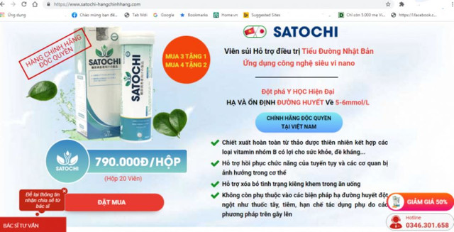 Cảnh báo sản phẩm Satochi, Mộc Linh Chi Body Weight quảng cáo gây hiểu nhầm Canh bao san pham Satochi, Moc Linh Chi Body Weight quang cao gay hieu nham