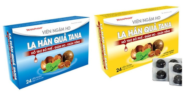 Viên ngậm ho La Hán Quả Tana vi phạm về quảng cáo Vien ngam ho La Han Qua Tana vi pham ve quang cao