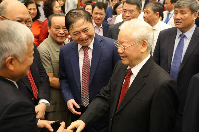 Tổng Bí thư dự Lễ kỷ niệm 40 năm thành lập VUSTA Tong Bi thu du Le ky niem 40 nam thanh lap VUSTA