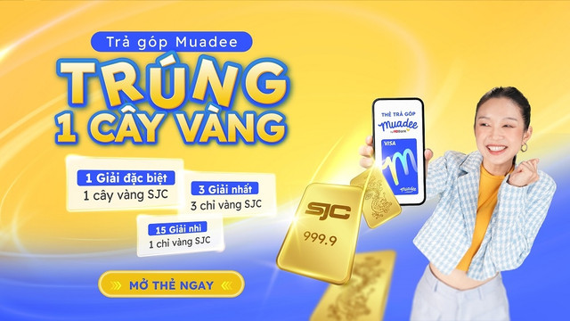 Trúng vàng cực nhàn với thẻ trả góp Muadee by HDBank Trung vang cuc nhan voi the tra gop Muadee by HDBank