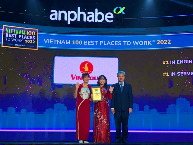 Vingroup thuộc top 10 nơi làm việc tốt nhất Việt Nam Vingroup thuoc top 10 noi lam viec tot nhat Viet Nam