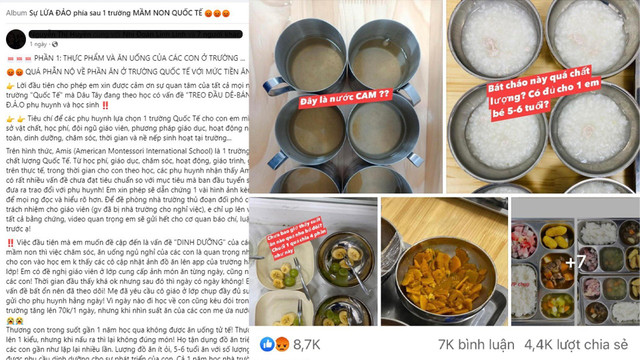 Toàn cảnh vụ trường quốc tế AMIS bị tố bữa ăn kém chất lượng Toan canh vu truong quoc te AMIS bi to bua an kem chat luong