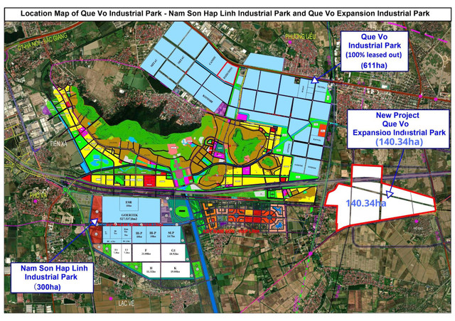 KBC duoc chap thuan dau tu Du an KCN Que Vo mo rong 2