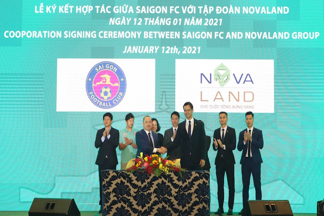 Novaland tài trợ cho CLB Sài Gòn FC Novaland tai tro cho CLB Sai Gon FC
