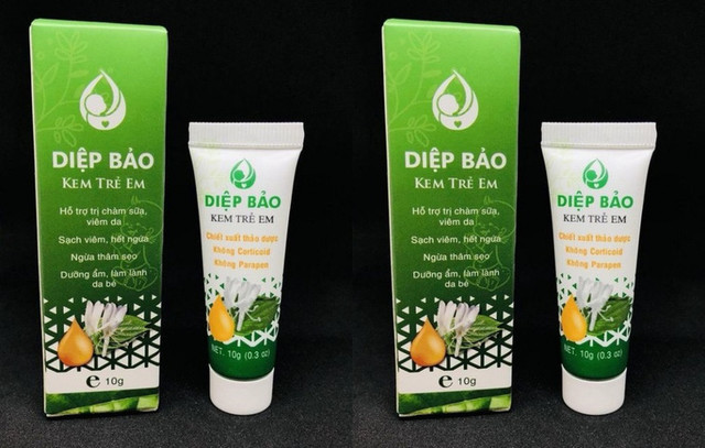 Kem Diệp Bảo bôi da trẻ em bị thu hồi do chứa chì? Kem Diep Bao boi da tre em bi thu hoi do chua chi?