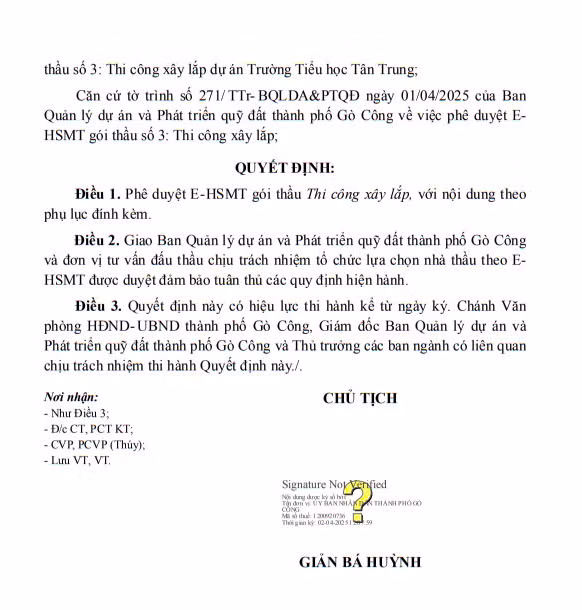 Ban QLDAPT quỹ đất TP Gò Công mời thầu gói xây dựng Trường Tiểu học Tân Trung - Hình 2 Ban QLDAPT quy dat TP Go Cong moi thau goi xay dung Truong Tieu hoc Tan Trung-Hinh-2