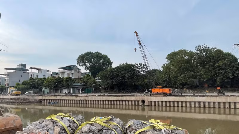 Hạ lưu sông Kim Ngưu thay đổi diện mạo sau hơn nửa năm cải tạo