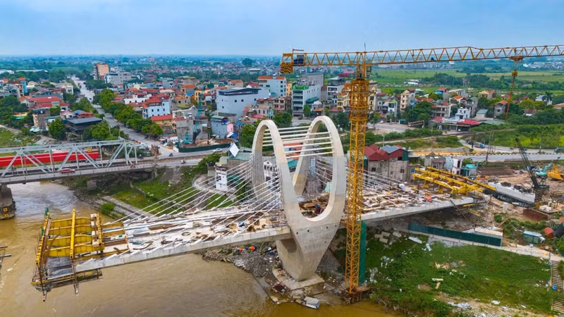 Diện mạo cầu gần 1.850 tỷ đồng sắp hoàn thành ở cửa ngõ Hà Nội