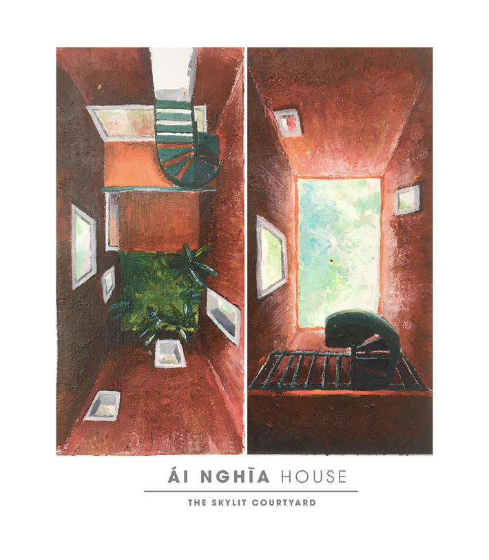 Lấy cảm hứng từ cấu trúc của nhà ở truyền thống Hội An, nhóm thiết kế đặt một khoảng sân tại trung tâm căn nhà. Ảnh: Phan Trọng Tín - Minh Anh