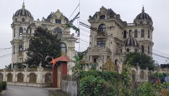Căn biệt thự xây trên khu đất rộng 2.000m2, mang đậm phong cách kiến trúc tân cổ điển. Ảnh: Nguoiquansat