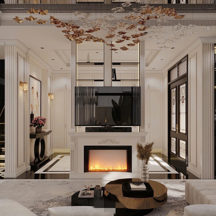 Không gian phòng khách cực kỳ sang trọng. Ảnh: FB Nguyễn Thành Chung