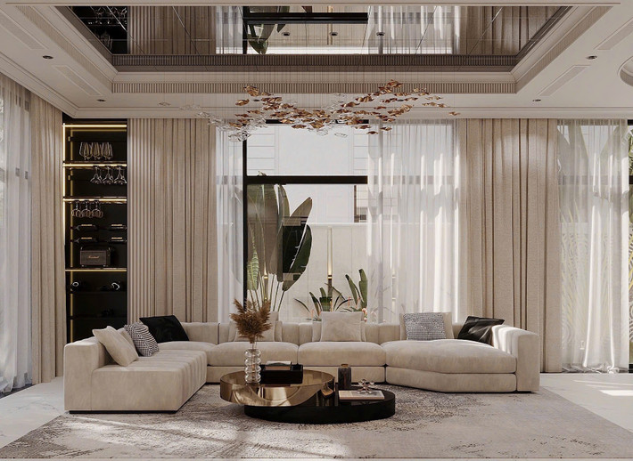 Biệt thự gồm 3 tầng ở, một tầng mái và sân thượng, có tổng diện tích khoảng hơn 400m2, tính cả sân vườn. Ảnh: FB Nguyễn Thành Chung