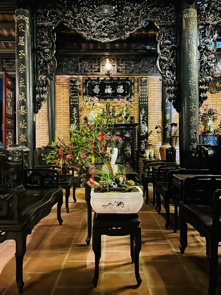 Biệt phủ của Hoàng Mập xây dựng theo lối kiến trúc cổ dạng tam hợp viện. Ảnh: FB Hoàng Minh Bùi