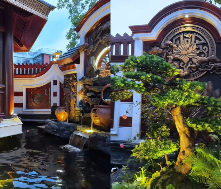 Một góc khác trong khuôn viên biệt thự. Ảnh: chụp màn hình
