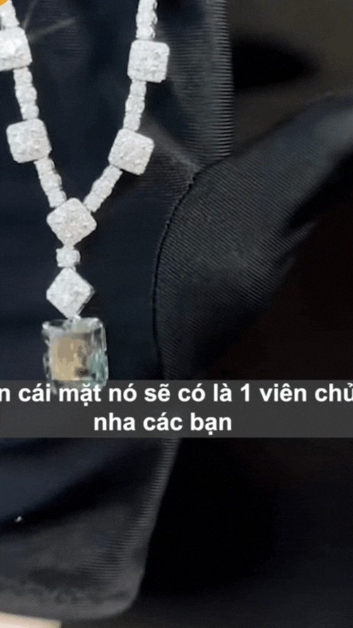 Ngân Collagen được cho là nắm giữ cả “rổ” kim cương với kích thước và giá trị vượt xa trí tưởng tượng. Ảnh chụp màn hình