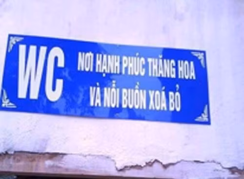 Nhà vệ sinh là nơi thăng hoa và xóa bỏ đi nỗi buồn cho nhiều người.