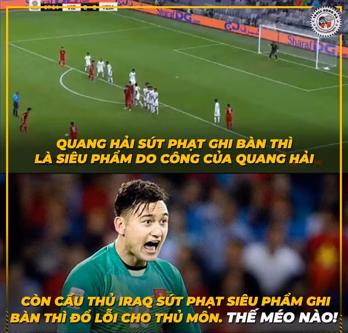 Có một sự bất công không nhẹ với Văn Lâm khi trở thành nạn nhân của những cú sút phạt.