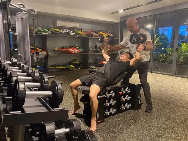 Cường Đô La còn có phòng tập gym trong nhà. Ảnh: Thethao&amp;vanhoa