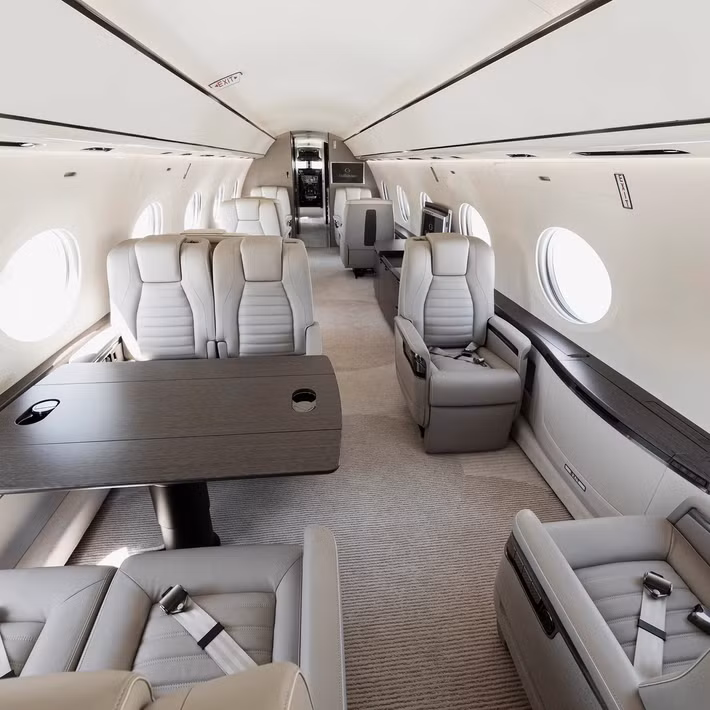 Gulfstream có thể chứa tối đa 13 hành khách. Ảnh: Gulfstream