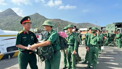 TP HCM: Trang trọng tiễn quân nhân hoàn thành nghĩa vụ quân sự năm 2026