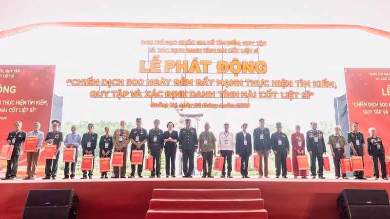 Phát động chiến dịch tìm kiếm hài cốt liệt sĩ kéo dài 500 ngày
