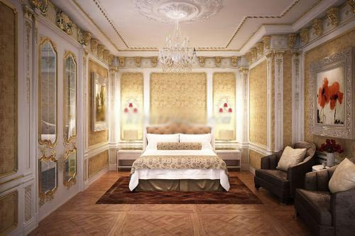 Phòng ngủ con trai thứ nhất được trang trí với phong cách hiện đại cùng tông màu trắng chủ đạo.