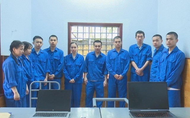 Nhóm đối tượng trong đường dây lừa đảo (Ảnh: CACC) 1-5708.jpg