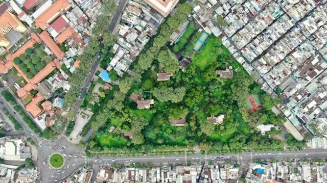 Khu đất số 1, đường Lý Thái Tổ, phường Vườn Lài nhìn từ trên cao. (Ảnh: Hoàng Hùng) z7177966493875-840bb747ca5393eaba23ea6e118c83fe.jpg