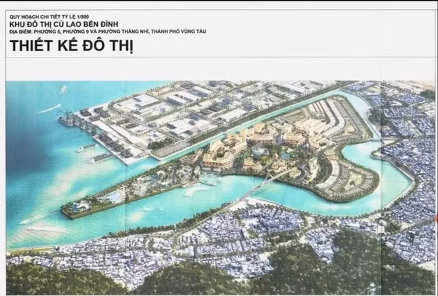 Phối cảnh tổng thể Khu đô thị Cù lao Bến Đình