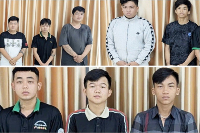 8 đối tượng tuổi teen giả danh Công an (Ảnh: CACC) 11-4656.jpg