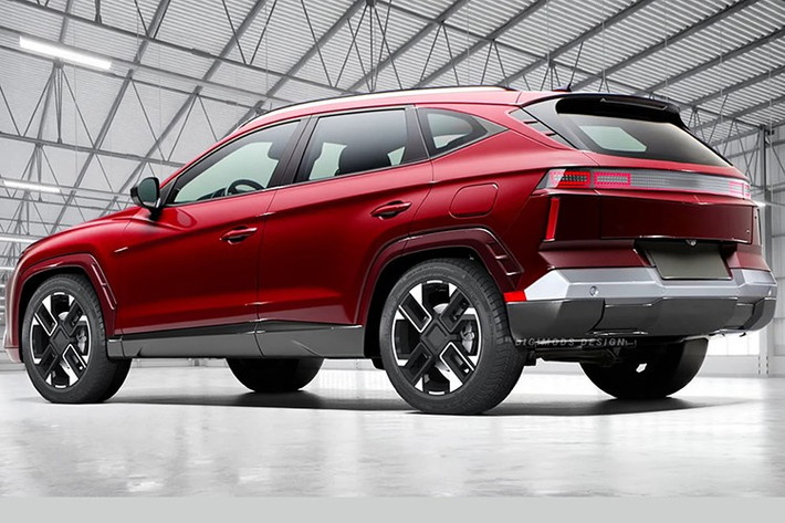 Xe sẽ có dải đèn LED kéo dài toàn bộ phần đầu, lưới tản nhiệt lớn, nắp ca-pô dạng vỏ sò, tay nắm cửa truyền thống, hốc bánh xe vuông vức và đèn hậu thiết kế theo phương dọc – tất cả đều hướng tới sự thực dụng nhưng vẫn đảm bảo thẩm mỹ.