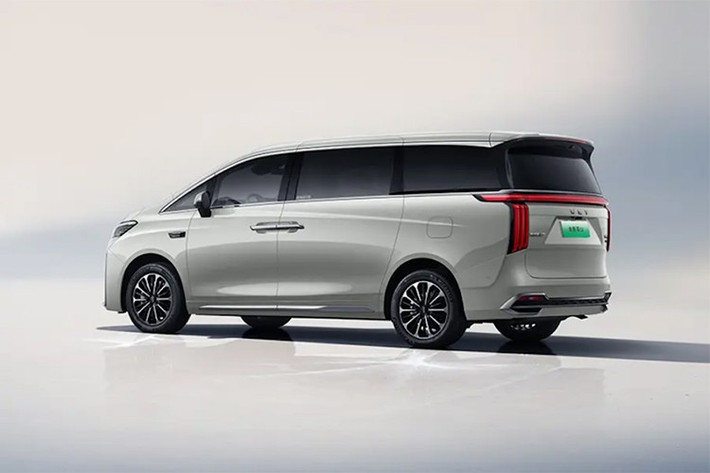 Gaoshan 7 thể hiện ngôn ngữ thiết kế mới nhất của Wey với lưới tản nhiệt thác nước mạ crôm có nhiều nan dọc và kín hơn trước, liền mạch với đèn pha. Xe sở hữu các hốc gió nổi bật với viền mạ crôm.