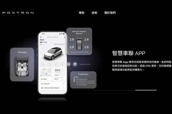 Foxtron Bria có chiều dài 4.315 mm, trục cơ sở 2.800 mm, tức tương đương các mẫu hatchback hạng C như Toyota Corolla hoặc Volkswagen Golf. Khoang hành lý đạt 320 lít. Trọng lượng xe dao động từ 1.870 đến 2.020 kg, tương đương một số mẫu SUV cỡ trung như Tesla Model Y.