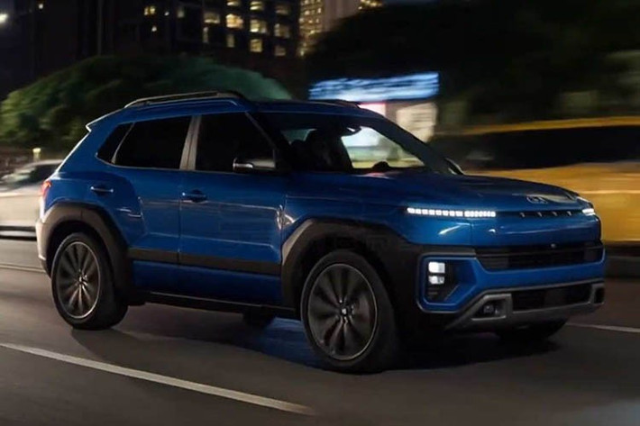 Nắp ca-pô phẳng, đường gân thân sắc sảo và thiết kế tổng thể chắc chắn giúp chiếc SUV mang lại cảm giác cứng cáp hơn thế hệ hiện tại. Kính xe dựng đứng hơn trong bản phác thảo, cho thấy khả năng tối ưu không gian cabin.