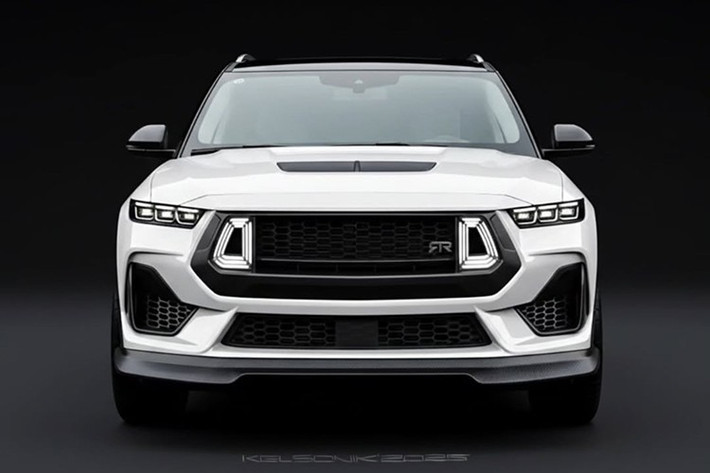 Những chi tiết này được cho là lấy cảm hứng từ phong cách độ RTR của dòng Mustang, mang đến diện mạo hầm hố hơn hẳn so với mẫu xe nguyên bản. Nắp capo cũng được “mượn” từ Mustang, kết hợp với cánh chia gió trước (chin spoiler) kích thước lớn, nhấn mạnh yếu tố thể thao.