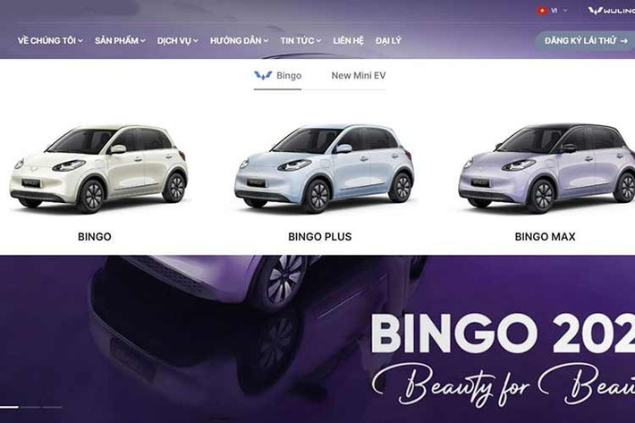 Trang web chính thức của Wuling Việt Nam hiện chỉ hiển thị một mẫu xe duy nhất là Wuling Bingo. Mẫu Mini EV trước đây từng được bán tại thị trường trong nước đã không còn xuất hiện trong danh mục sản phẩm. Đáng chú ý, phía hãng chưa đưa ra thông báo chính thức liên quan đến việc dừng bán mẫu xe điện cỡ nhỏ này.