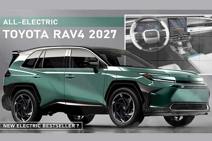 Toyota RAV4 được cho là sẽ có thêm một biến thể chạy điện hoàn toàn trong năm 2027. Dù chưa có xác nhận chính thức từ hãng, nhưng những hình ảnh đồ họa mới nhất do các nhà sáng tạo nội dung ôtô chia sẻ đã phác họa rõ nét diện mạo tương lai của mẫu Toyota RAV4 Electric 2027, gây nhiều chú ý trong cộng đồng yêu xe toàn cầu.