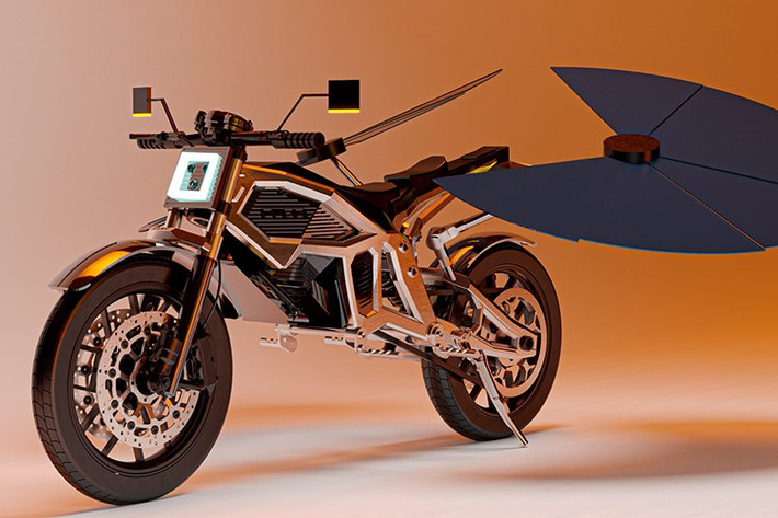 Hãng MASK Architects của Ý giới thiệu Solaris là mẫu xe máy điện Solaris đầu tiên trên thế giới có khả năng tự tạo ra năng lượng, vận hành hoàn toàn bằng ánh sáng mặt trời.