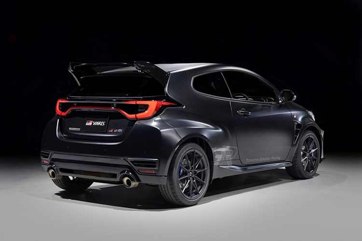 Mẫu xe này, chính thức được đặt tên là Toyota GR Yaris Sebastien Ogier 9x World Champion Edition, đã được giới thiệu dưới dạng phiên bản tiền sản xuất tại cảng Monaco. Xe được phát triển dựa trên phiên bản GR Yaris Aero Performance hiệu năng cao.